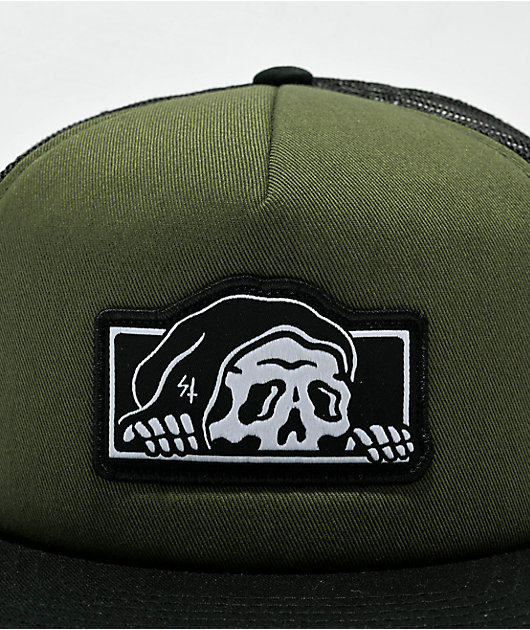 Lurking Class by Sketchy Tank Green & Black Trucker Hat