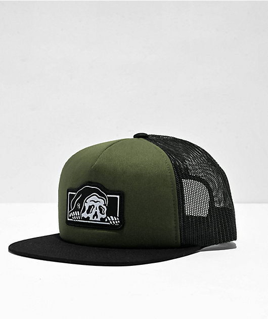 Lurking Class by Sketchy Tank Green & Black Trucker Hat