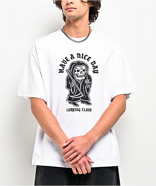 Lurking Class by Sketchy Tank Greeting White T-Shirt