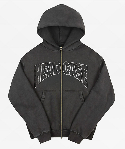 Lurking Class by Sketchy Tank Head Case Black Wash Zip Hoodie | Zumiez