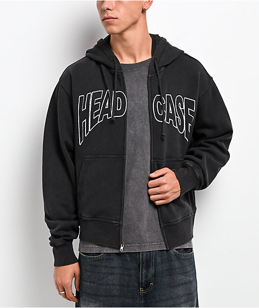 Lurking Class by Sketchy Tank Head Case Black Wash Zip Hoodie | Zumiez
