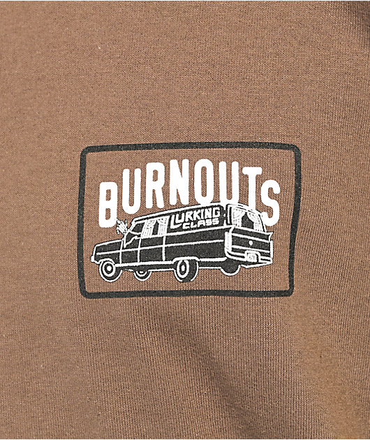 Lurking Class by Sketchy Tank Hearse Brown T-Shirt