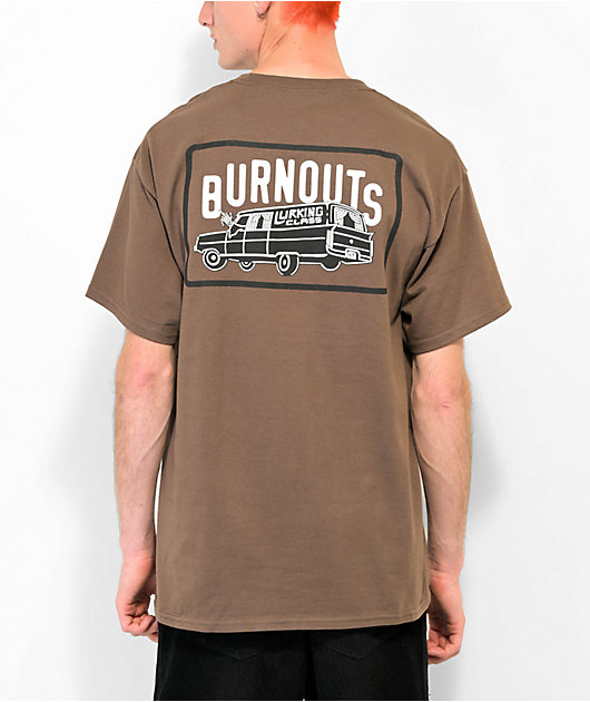 Lurking Class by Sketchy Tank Hearse Brown T-Shirt