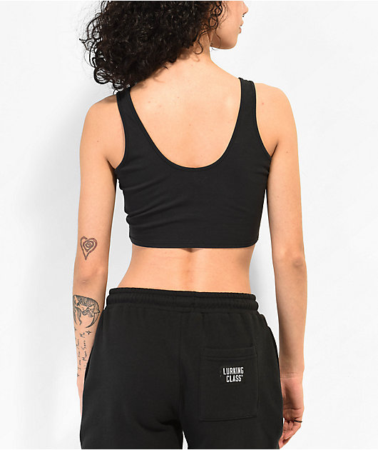 Lurking Class by Sketchy Tank Hesh Black Bandana Crop Tank Top