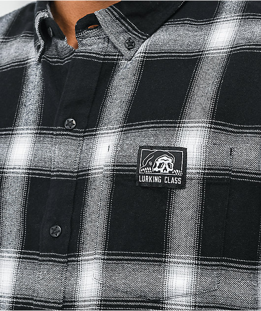 Lurking Class by Sketchy Tank Hombre Plaid Short Sleeve Button Up Shirt