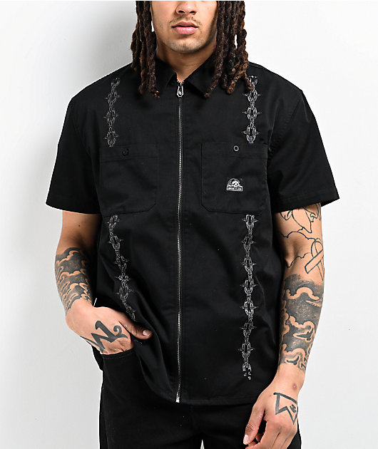 完売 Lurking Class Work Zip Black Chains Hotbox Tank Sketchy by バッグ