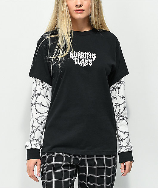 Lurking Class by Sketchy Tank How To Love Layered Long Sleeve T-Shirt