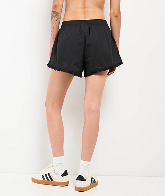 Lurking Class by Sketchy Tank Lace Trim Black Shorts