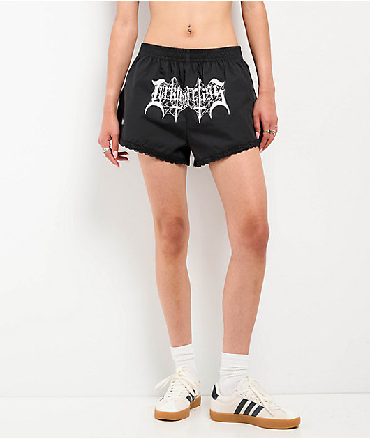 Lurking Class by Sketchy Tank Lace Trim Black Shorts | Zumiez