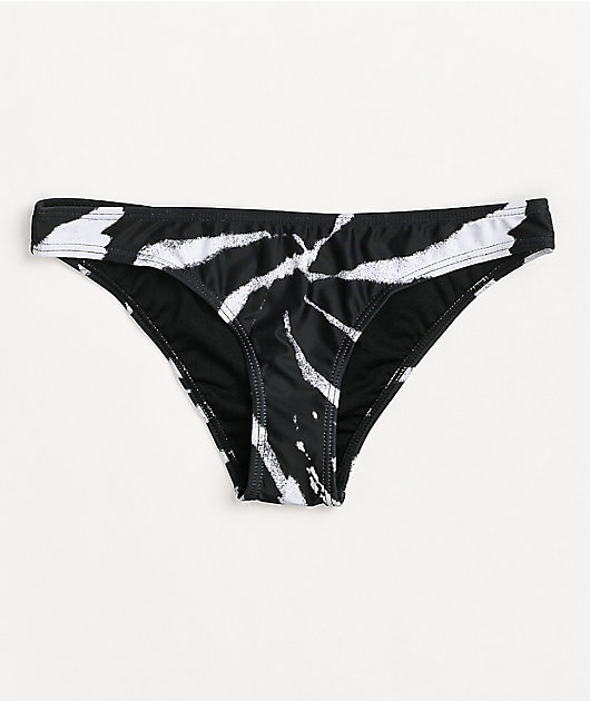 Lurking Class by Sketchy Tank Lurker Black & White Tie Dye Cheeky Bikini Bottom
