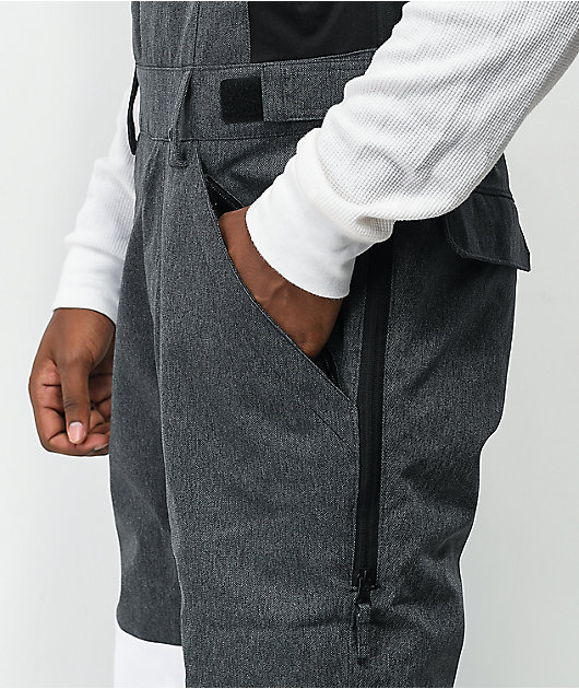 Lurking Class by Sketchy Tank Lurker Black & White Snowboard Bib