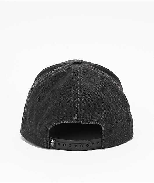 Lurking Class by Sketchy Tank Lurker Logo Black Wash Denim Snapback Hat