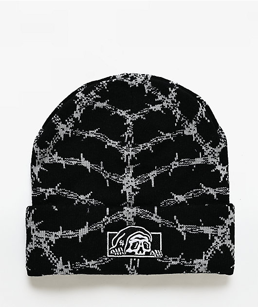 Lurking Class by Sketchy Tank Lurker Spiderweb Black Beanie