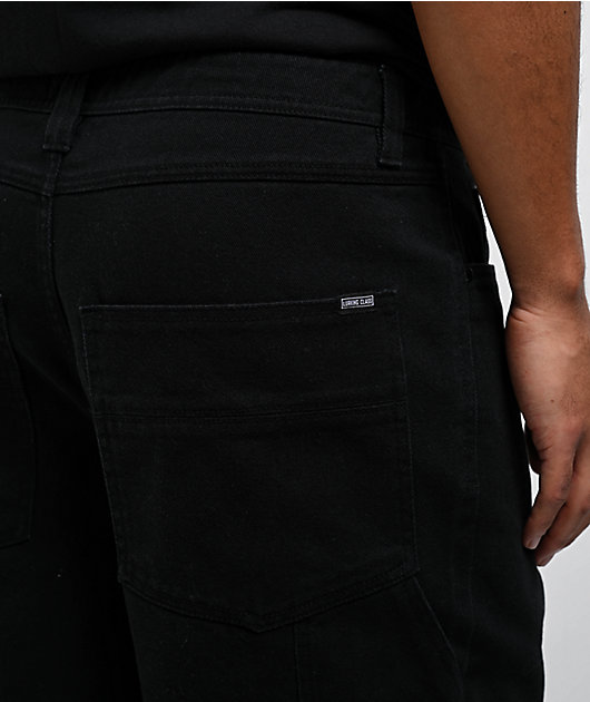 Lurking Class by Sketchy Tank Lurker Wash Black Denim Shorts
