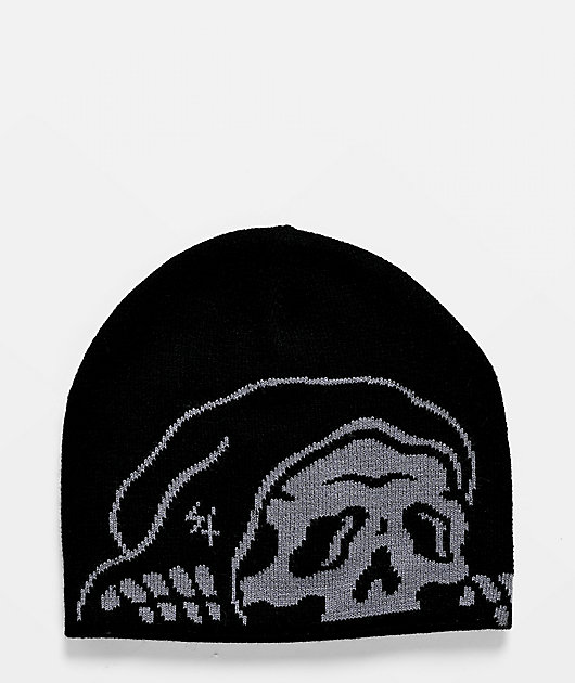 Lurking Class by Sketchy Tank Lurker XL Black Skully Beanie