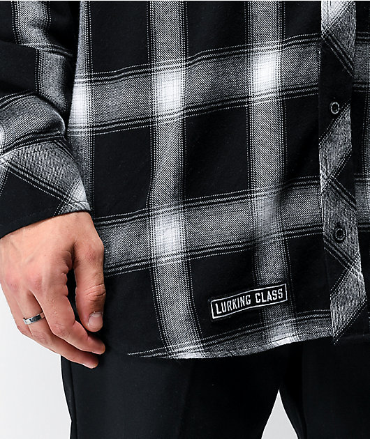 Lurking Class by Sketchy Tank Lurker camisa de franela negra con capucha