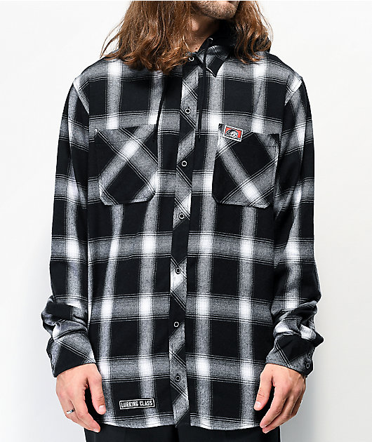 Lurking Class by Sketchy Tank Lurker camisa de franela negra con capucha