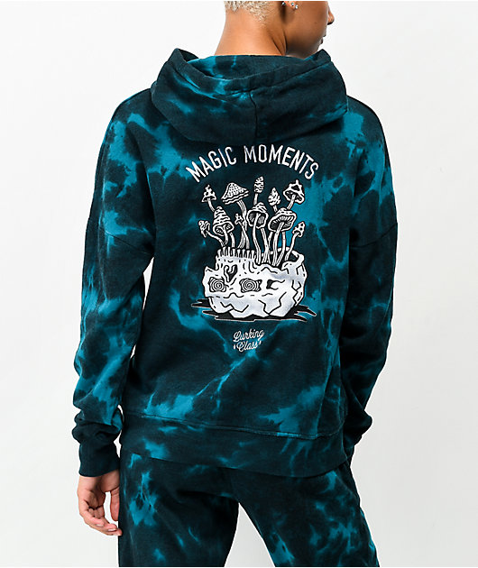 Lurking Class by Sketchy Tank Magic Moments Blue Tie Dye Hoodie
