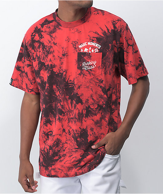 999 Club by Juice WRLD Anime Red & Black Tie Dye T-Shirt