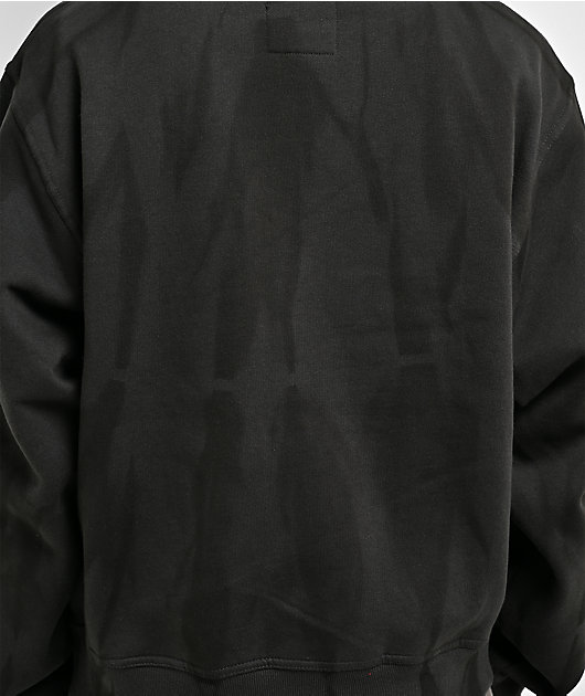 Lurking Class by Sketchy Tank Memento Mori Black Wash Zip Hoodie