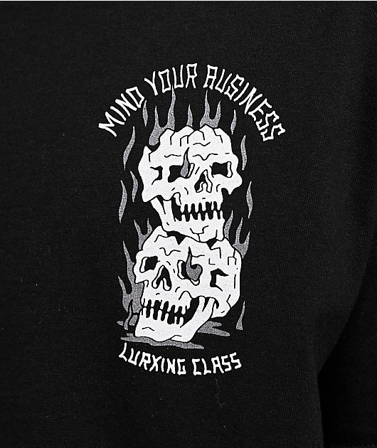 Lurking Class by Sketchy Tank Mind Your Business Black T-Shirt