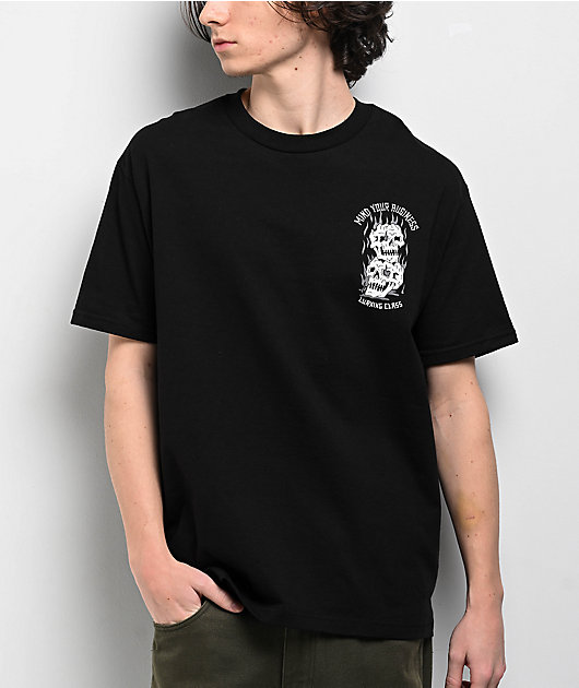 Lurking Class by Sketchy Tank Mind Your Business Black T-Shirt