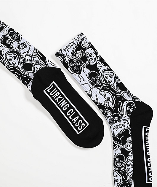 Lurking Class by Sketchy Tank Mob Black Crew Socks