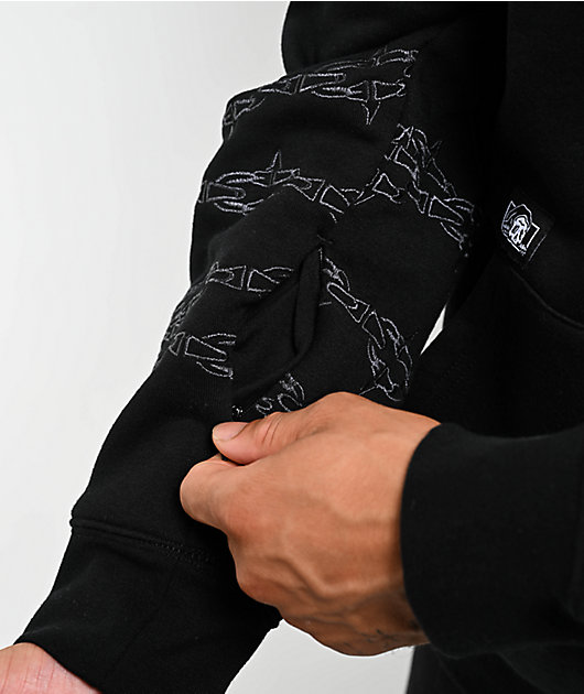 Lurking Class by Sketchy Tank Moons Black Zip Hoodie | Zumiez