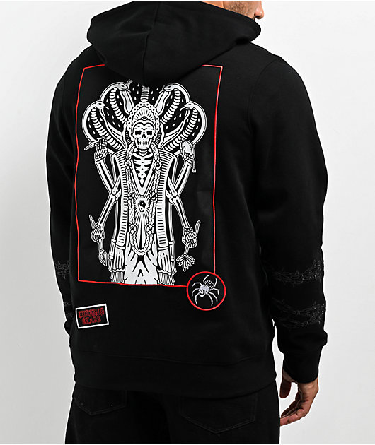 Lurking Class By Sketchy Tank Mob Grey & Black Zip Hoodie