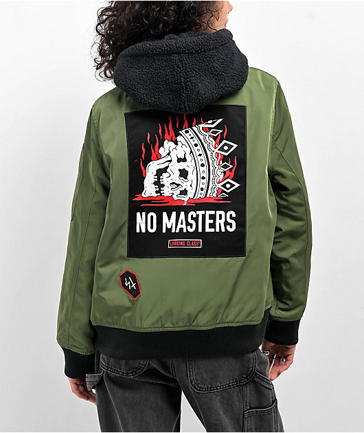 Lurking Class by Sketchy Tank No Masters Olive Green Bomber Jacket