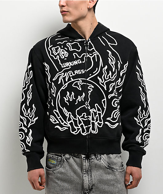 Lurking Class by Sketchy Tank Out Of Order Charcoal Wash Zip Hoodie