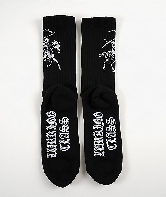 Lurking Class by Sketchy Tank Pale Horse Black Crew Socks
