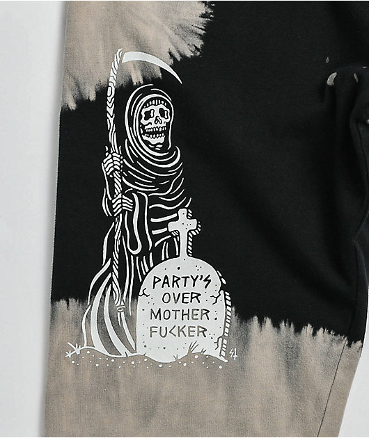 Lurking Class by Sketchy Tank Party's Over Black & Grey Biker Shorts