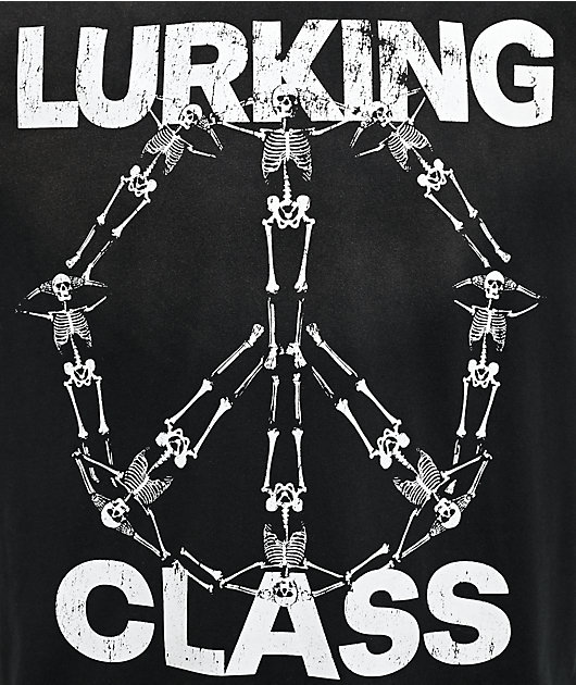 Lurking Class by Sketchy Tank Peace Of Mind Black Wash T-Shirt