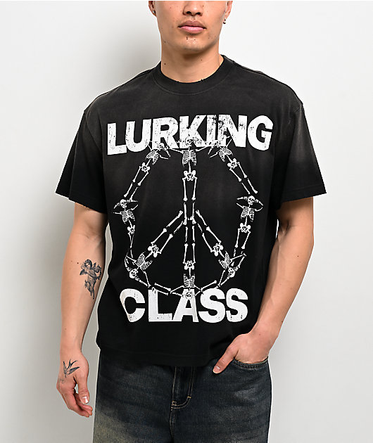 Lurking Class by Sketchy Tank Peace Of Mind Black Wash T-Shirt