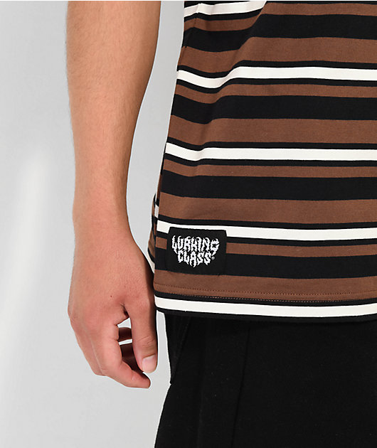 Lurking Class by Sketchy Tank Black & White Pinstripe Baseball Jersey - Men's Size L - Black Unisex Jerseys at Zumiez