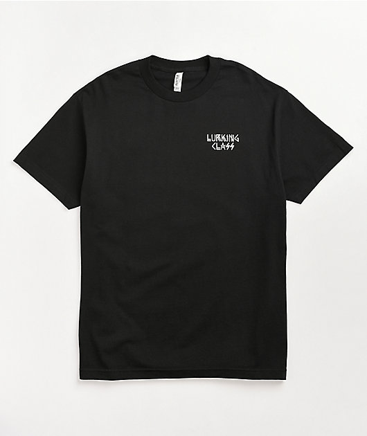 Lurking Class by Sketchy Tank Peeking camiseta negra