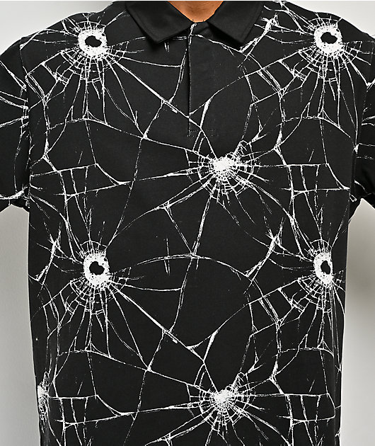Lurking Class by Sketchy Tank Penalty Shot Black Polo Shirt