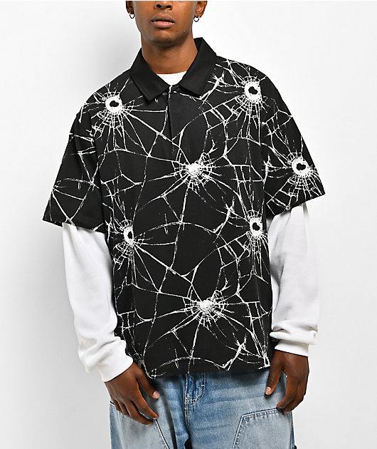 Lurking Class by Sketchy Tank Penalty Shot Black Polo Shirt