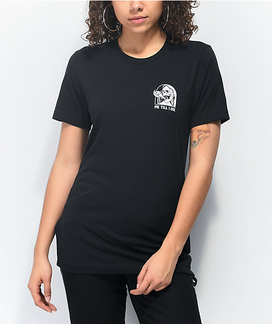 Lurking Class by Sketchy Tank Pie Till I Die Black T-Shirt