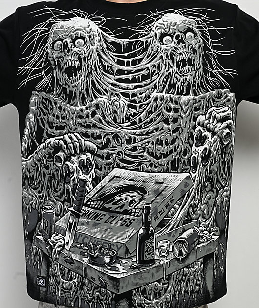 Lurking Class by Sketchy Tank Pie Till We Die Black T-Shirt