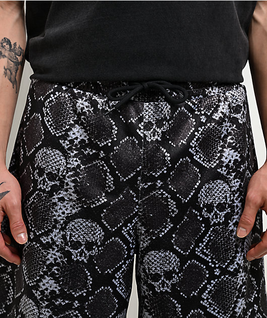 Lurking Class by Sketchy Tank Python Black & Grey Mesh Shorts | Zumiez