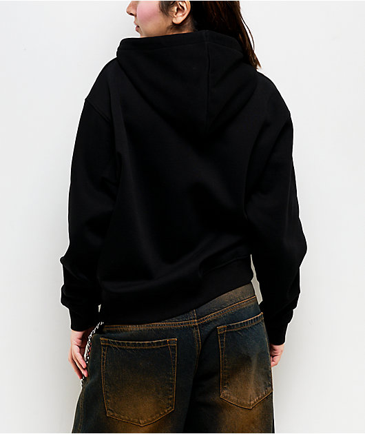 Lurking Class by Sketchy Tank Rock Of Ages Black Crop Zip Hoodie