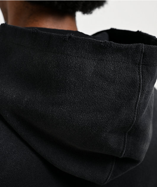 Lurking Class by Sketchy Tank Sigil Black Wash Zip Hoodie