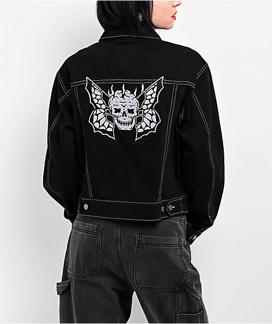 Lurking Class by Sketchy Tank Skullfly Black Denim Jacket | Zumiez