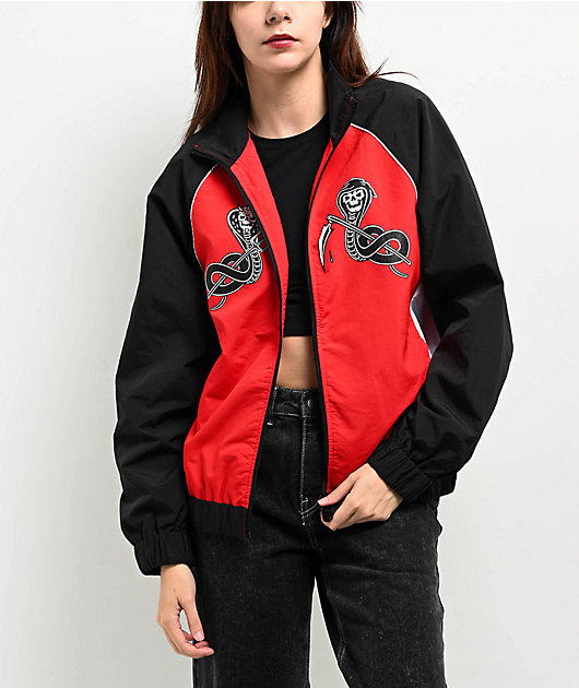 Lurking Class by Sketchy Tank Slither Red & Black Zip Track
