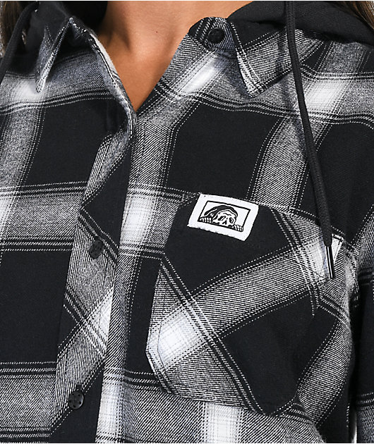 Lurking Class by Sketchy Tank Smell Roses Black Flannel Hoodie