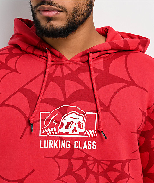 Lurking class by sketchy sales tank shark red hoodie