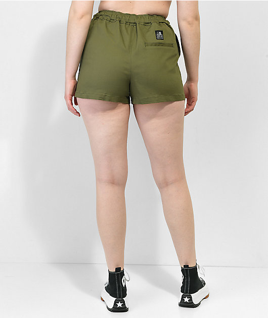 Lurking Class by Sketchy Tank Spiderweb Green Shorts