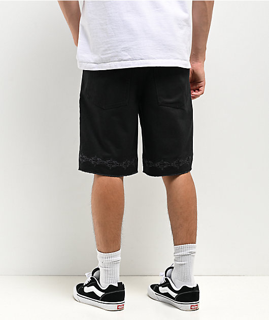 Lurking Class by Sketchy Tank Spiked Chain Black Denim